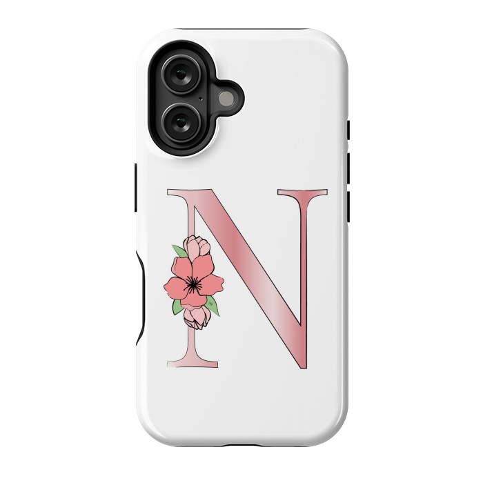 iPhone 16 StrongFit Monogram Letter N by Martina