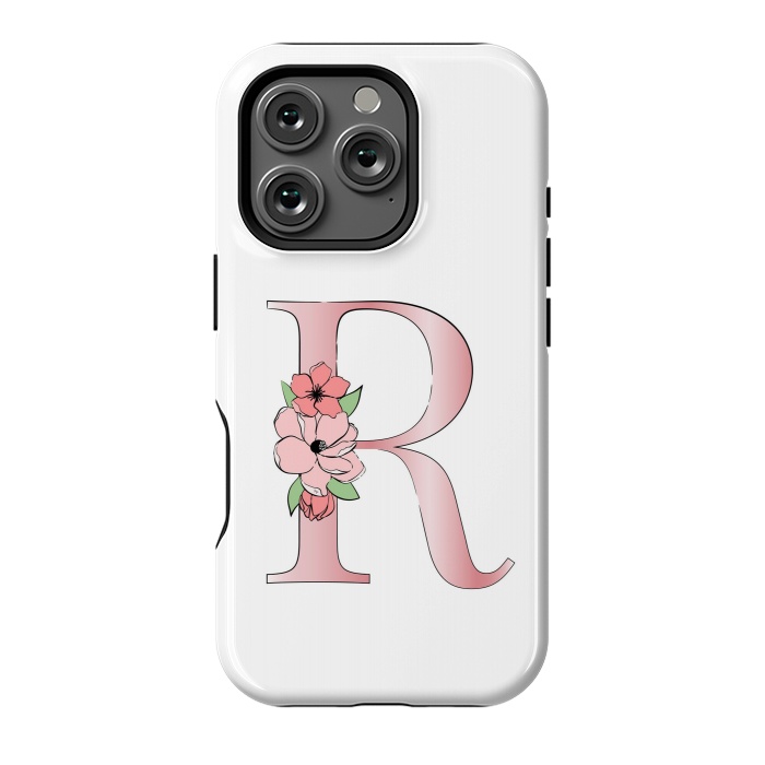 iPhone 16 Pro StrongFit Monogram Letter R by Martina