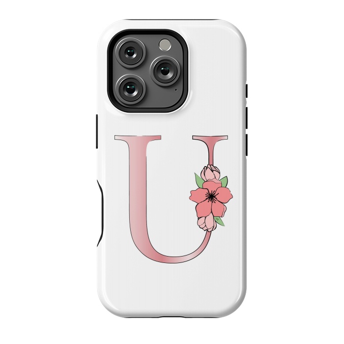 iPhone 16 Pro StrongFit Monogram Letter U by Martina