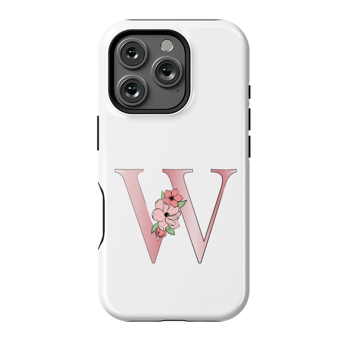 iPhone 16 Pro StrongFit Monogram Letter W by Martina