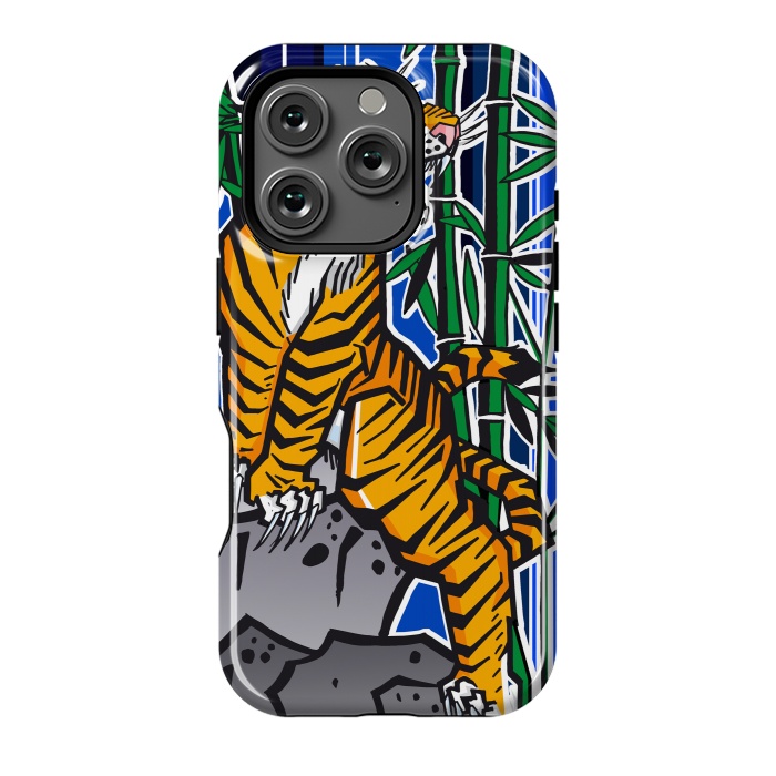 iPhone 16 Pro StrongFit Japanese Tiger by Milo "Mr Lucky" Marcer