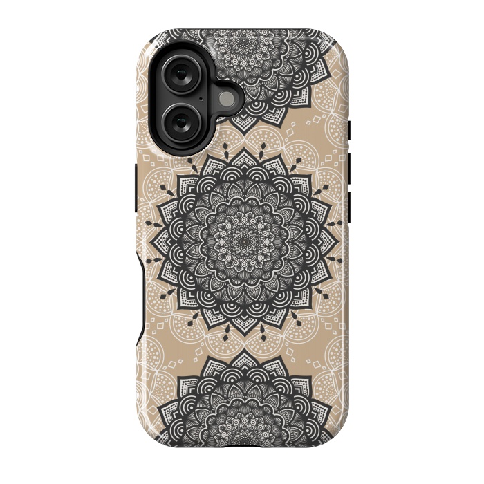 iPhone 16 StrongFit Flower mandalas. by Jms