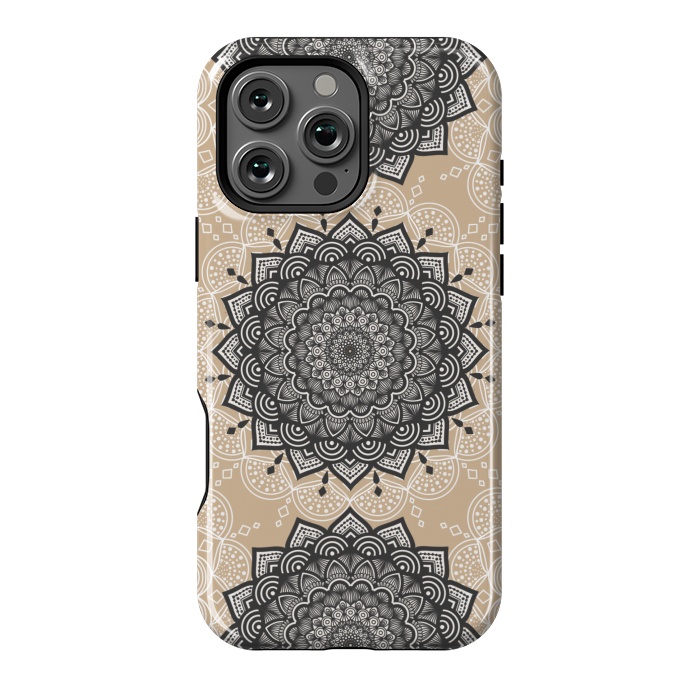 iPhone 16 Pro Max StrongFit Flower mandalas. by Jms