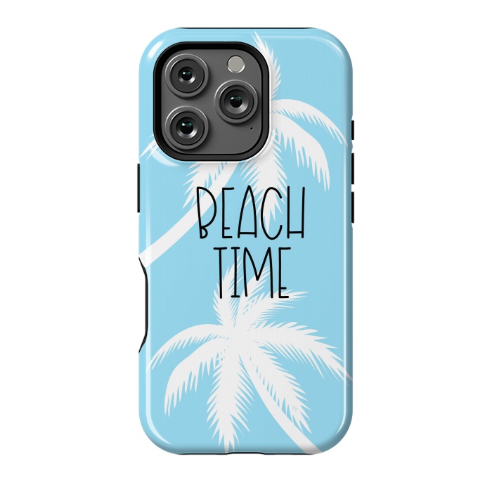 iPhone 16 Pro StrongFit Blue Beach Time by Martina