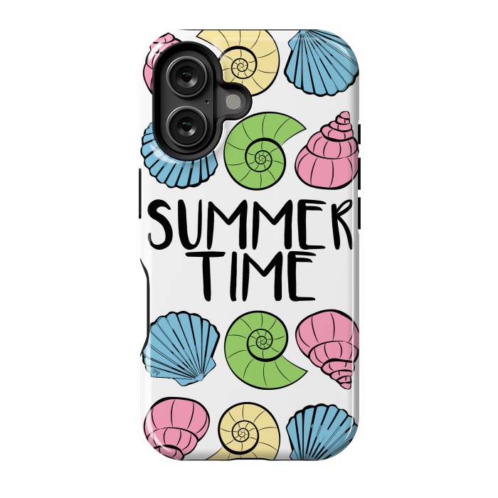 iPhone 16 StrongFit Summer Time Shells by Martina