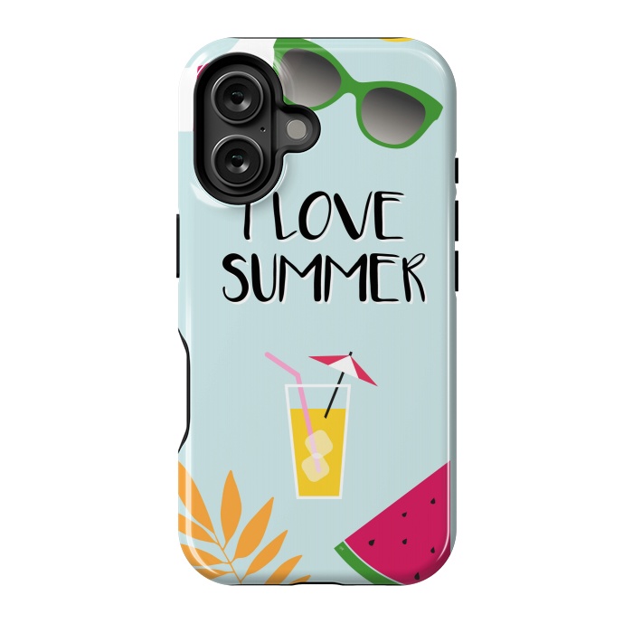 iPhone 16 StrongFit I love summer by Martina