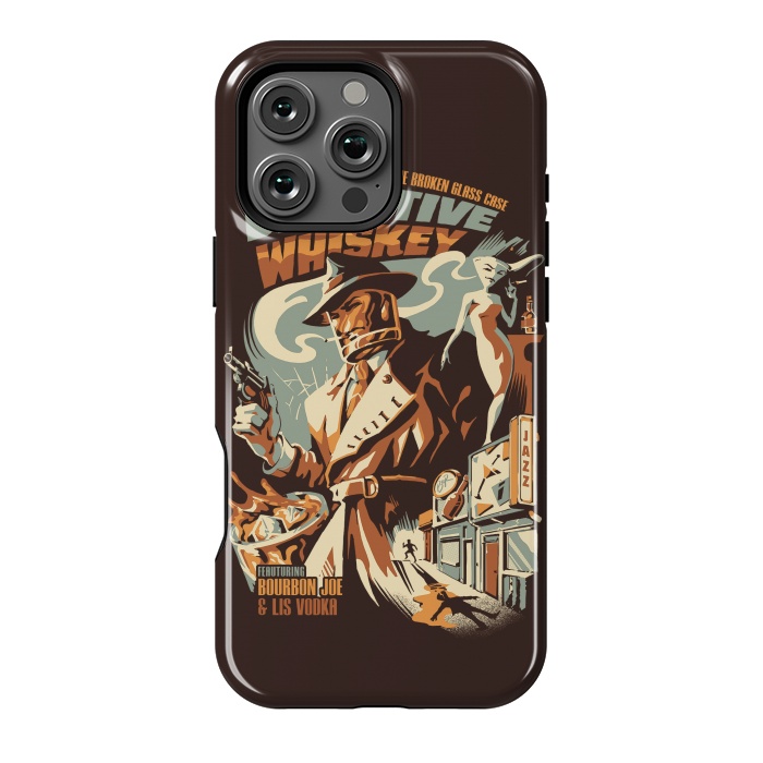 iPhone 16 Pro Max StrongFit Detective Whiskey by Ilustrata