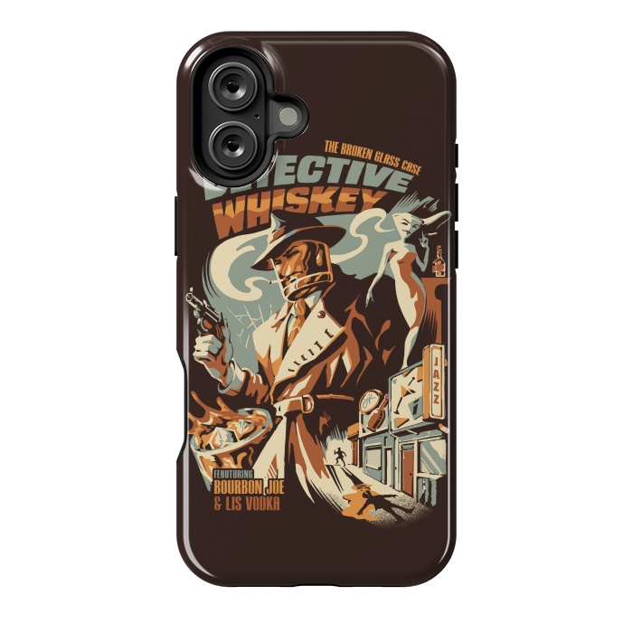 iPhone 16 Plus StrongFit Detective Whiskey by Ilustrata