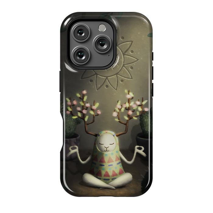 iPhone 16 Pro StrongFit Cactus garden by Laura Nagel