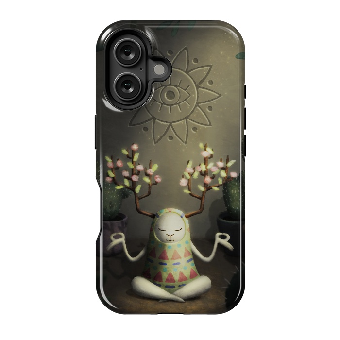 iPhone 16 StrongFit Cactus garden by Laura Nagel