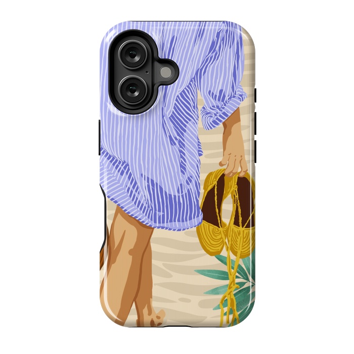 iPhone 16 StrongFit I followed my heart & it led me to the beach | Boho Ocean Sand Sea Beachy Fashion Summer by Uma Prabhakar Gokhale