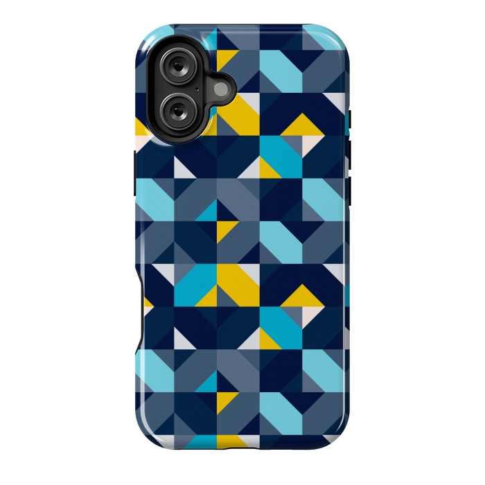 iPhone 16 Plus StrongFit Geometric Hypnotic Shapes by TMSarts