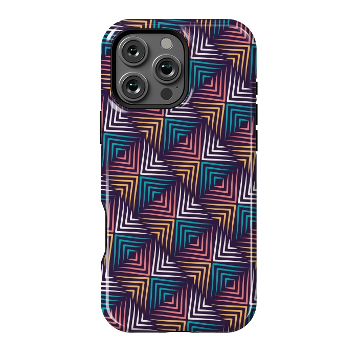 iPhone 16 Pro Max StrongFit Geo Zigzag by TMSarts