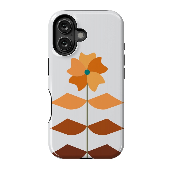 iPhone 16 StrongFit Geometrical Floral by Creativeaxle