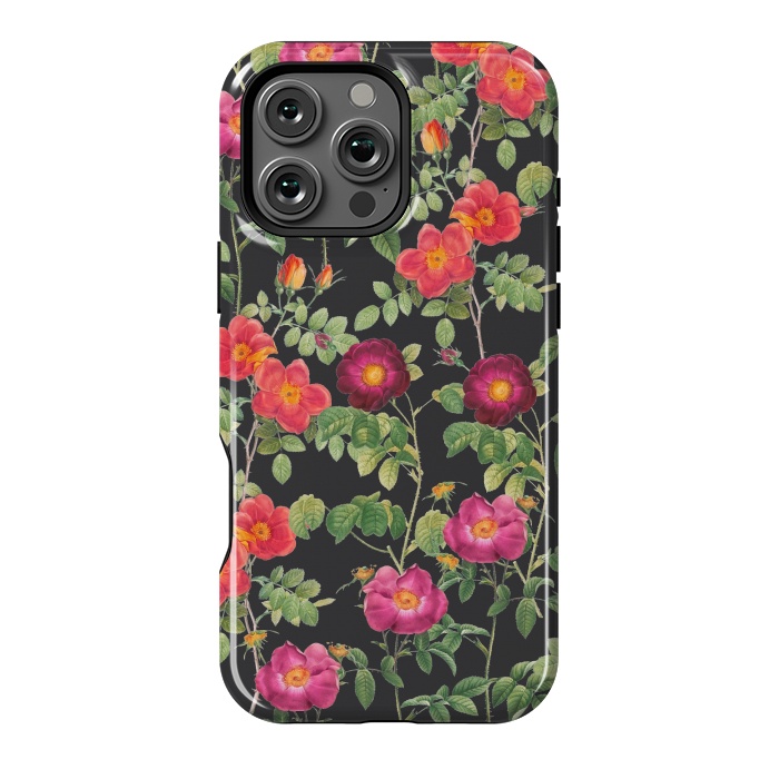 iPhone 16 Pro Max StrongFit Dark Roses by Zala Farah