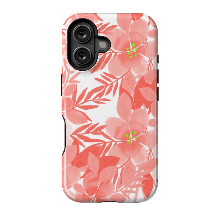 iPhone 16 StrongFit Peach Blossom Flowers by Josie