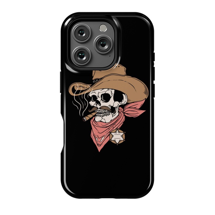 iPhone 16 Pro StrongFit Skull Sheriff by Afif Quilimo