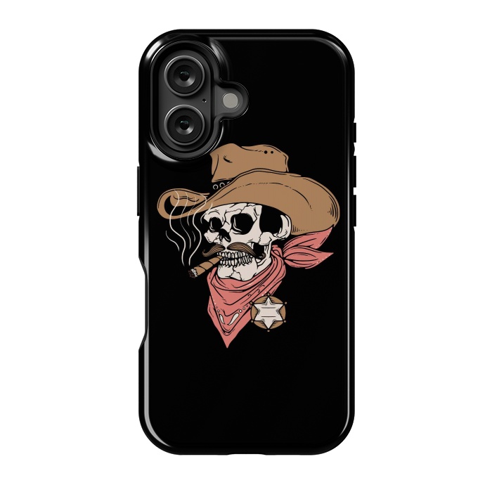 iPhone 16 StrongFit Skull Sheriff by Afif Quilimo