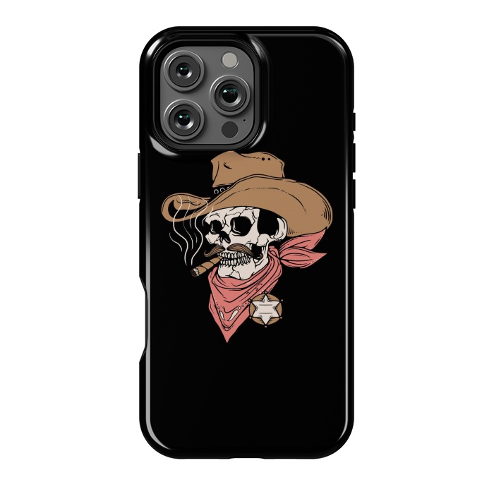 iPhone 16 Pro Max StrongFit Skull Sheriff by Afif Quilimo