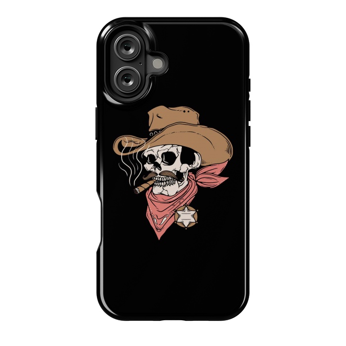 iPhone 16 Plus StrongFit Skull Sheriff by Afif Quilimo