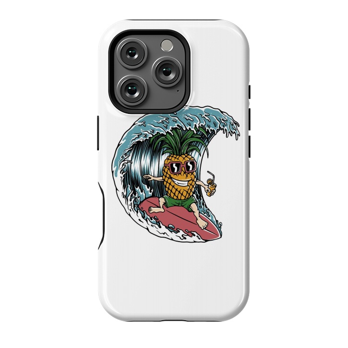 iPhone 16 Pro StrongFit Pineapple Surfer by Afif Quilimo