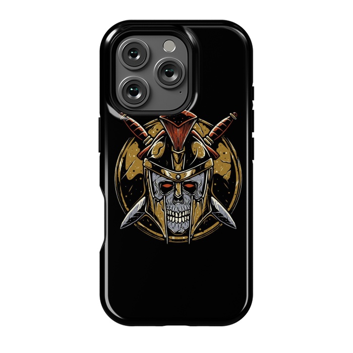 iPhone 16 Pro StrongFit Skull Spartan 1 by Afif Quilimo