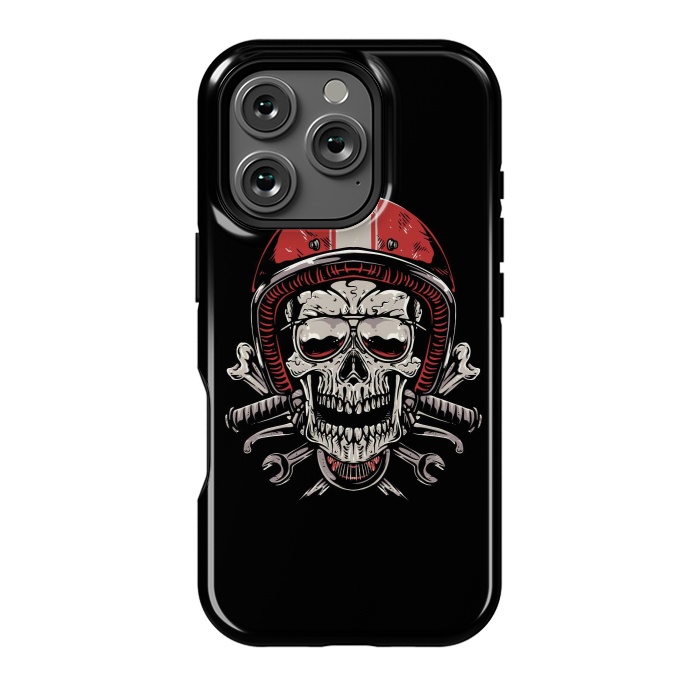 iPhone 16 Pro StrongFit Skull Biker 4 by Afif Quilimo