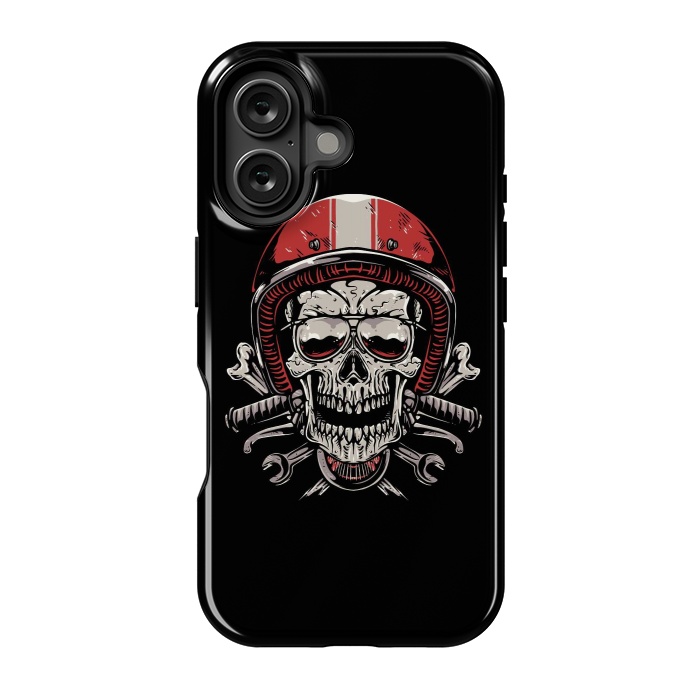 iPhone 16 StrongFit Skull Biker 4 by Afif Quilimo