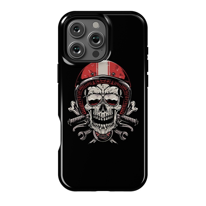 iPhone 16 Pro Max StrongFit Skull Biker 4 by Afif Quilimo