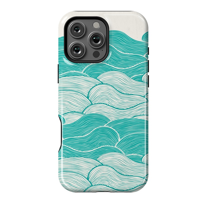 iPhone 16 Pro Max StrongFit The Calm And Stormy Seas II by Pom Graphic Design