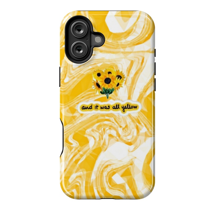 iPhone 16 Plus StrongFit Yellow marble by CAS