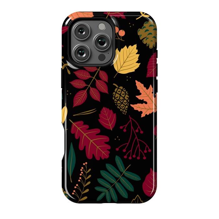 iPhone 16 Pro Max StrongFit Autumn Pattern With Leaves by ArtsCase