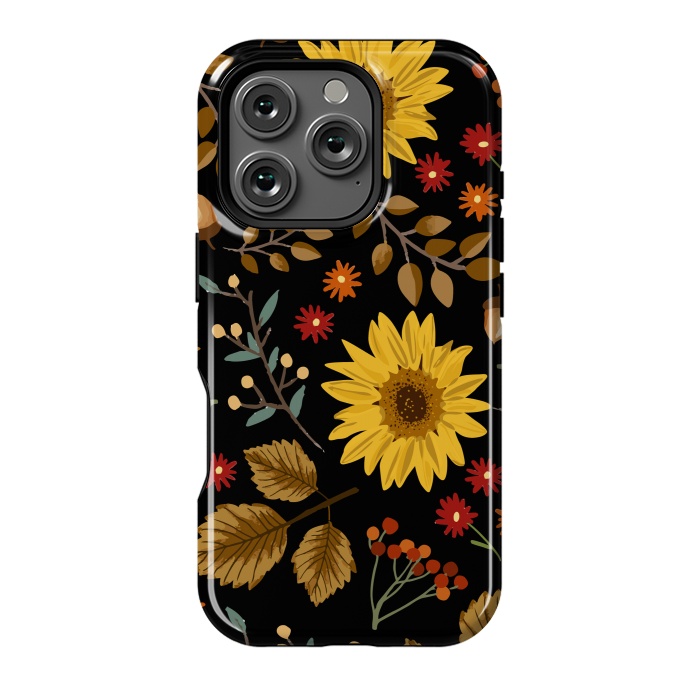 iPhone 16 Pro StrongFit Autumn Sunflowers II by ArtsCase