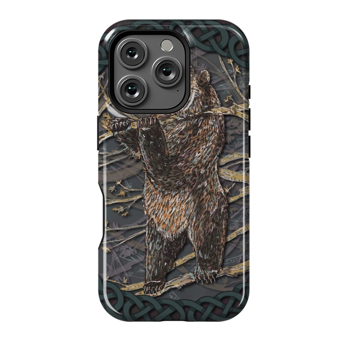 iPhone 16 Pro StrongFit Bear by Lotti Brown