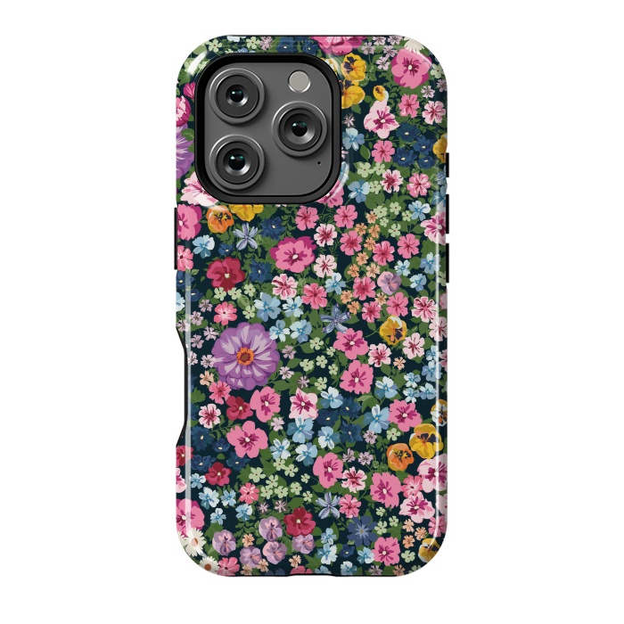 iPhone 16 Pro StrongFit Beatiful and Cute Flowers in Different Colors XI by ArtsCase