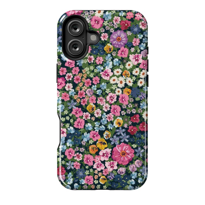 iPhone 16 Plus StrongFit Beatiful and Cute Flowers in Different Colors XI by ArtsCase