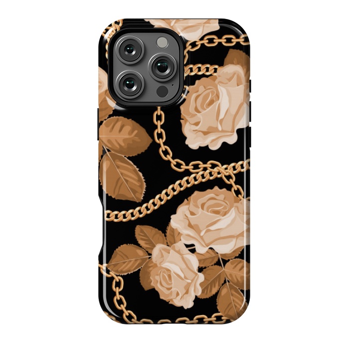 iPhone 16 Pro Max StrongFit copper floral chains by MALLIKA