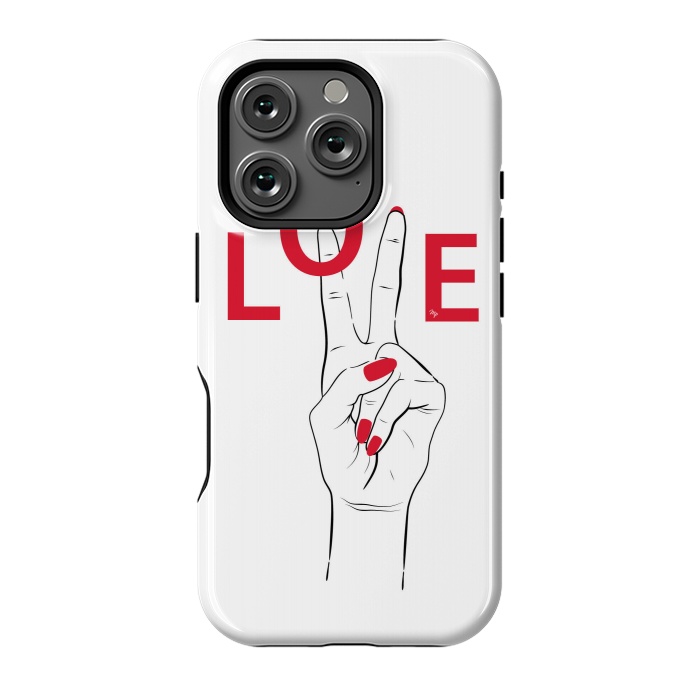 iPhone 16 Pro StrongFit Love Hand by Martina