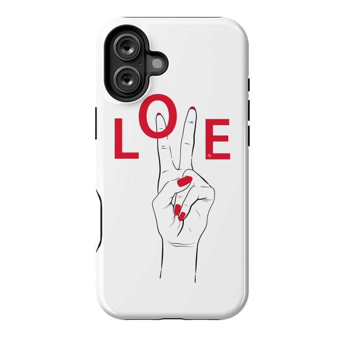 iPhone 16 Plus StrongFit Love Hand by Martina