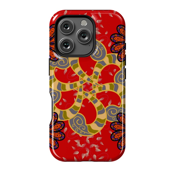 iPhone 16 Pro StrongFit Colored Mandala Pattern by ArtsCase