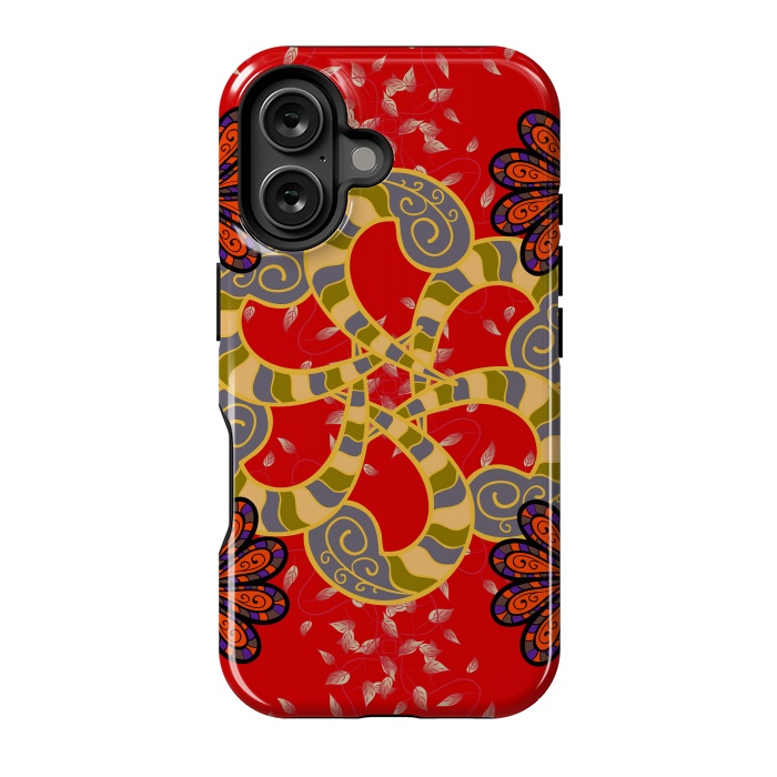 iPhone 16 StrongFit Colored Mandala Pattern by ArtsCase