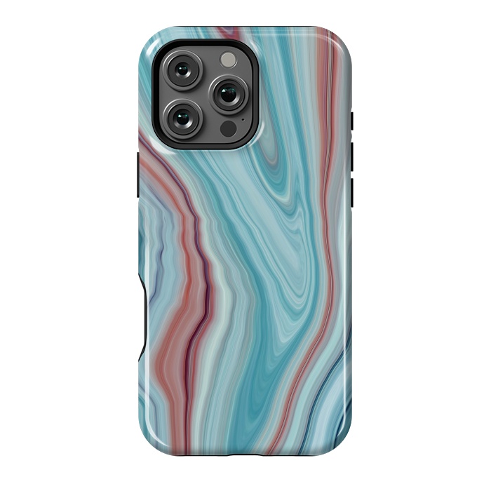 iPhone 16 Pro Max StrongFit Coloured Marble ink by ArtsCase