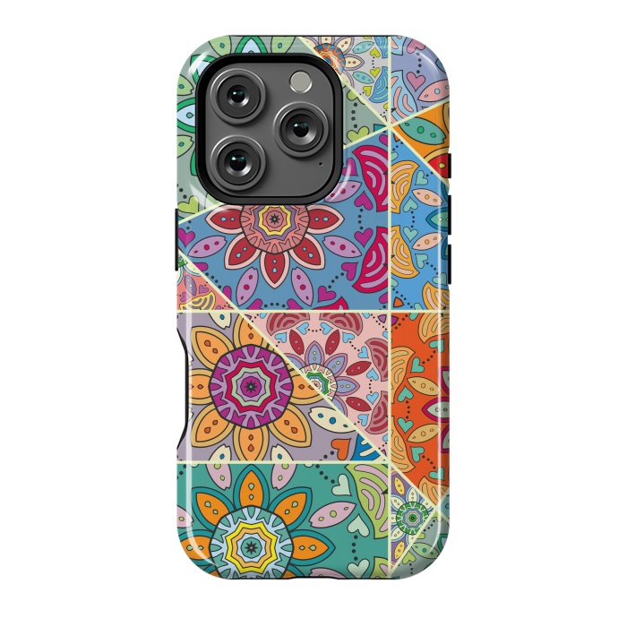 iPhone 16 Pro StrongFit Decorative Elements with Mandalas Designs by ArtsCase