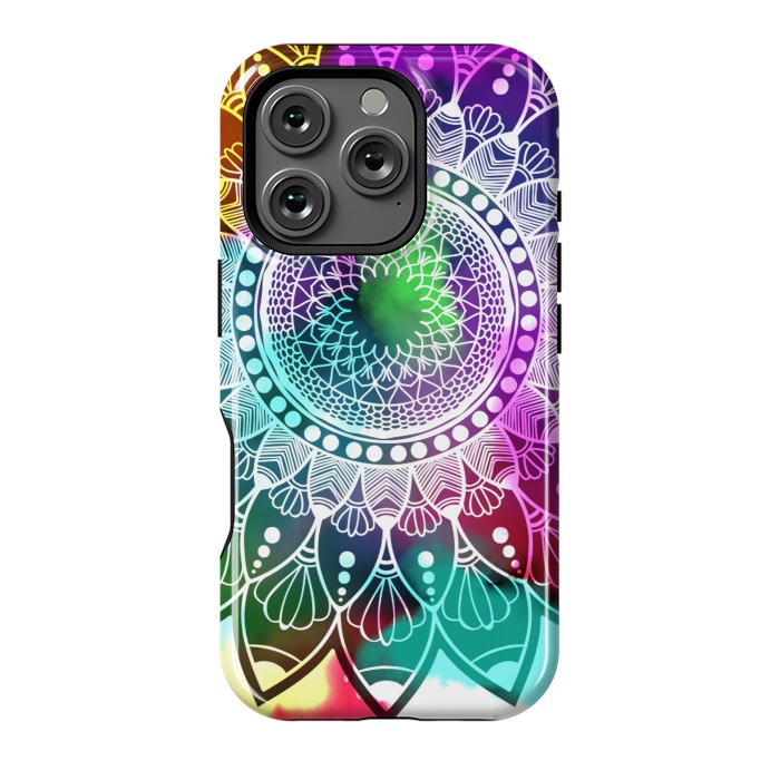 iPhone 16 Pro StrongFit Digital art Painting and Mandala Graphic Design by ArtsCase