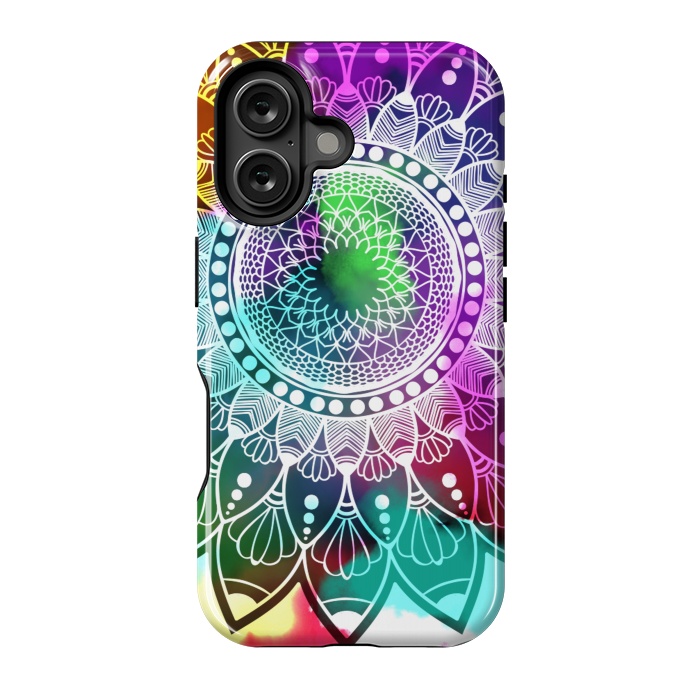 iPhone 16 StrongFit Digital art Painting and Mandala Graphic Design by ArtsCase