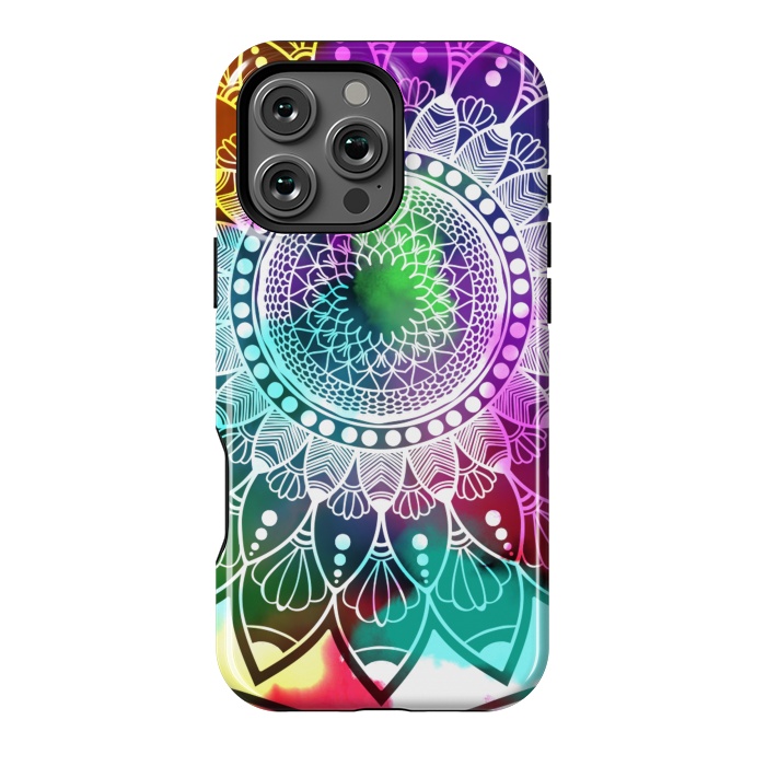 iPhone 16 Pro Max StrongFit Digital art Painting and Mandala Graphic Design by ArtsCase