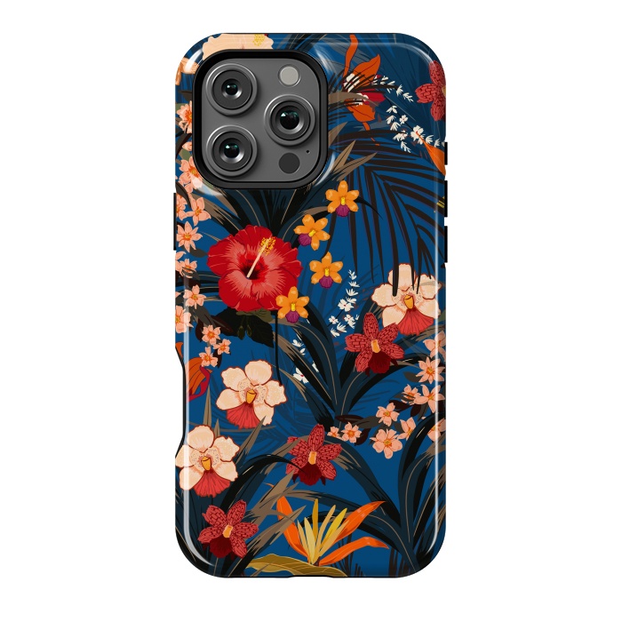 iPhone 16 Pro Max StrongFit Fashionable Tropical Environment with Deep Jungle Plants by ArtsCase