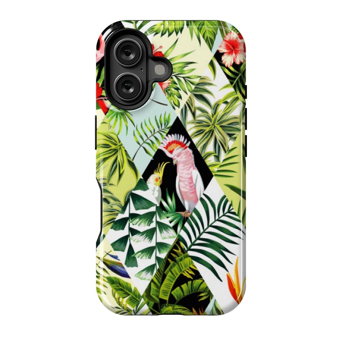 iPhone 16 StrongFit diamond tropical pattern by MALLIKA