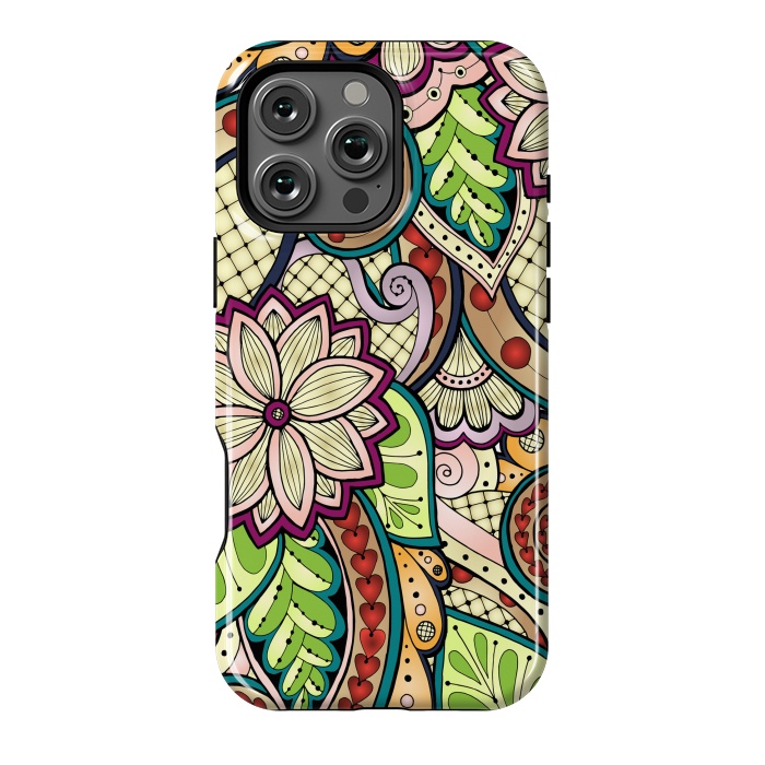 iPhone 16 Pro Max StrongFit Ornamental Seamless Ethnic Pattern by ArtsCase