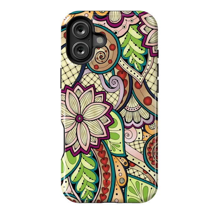 iPhone 16 Plus StrongFit Ornamental Seamless Ethnic Pattern by ArtsCase